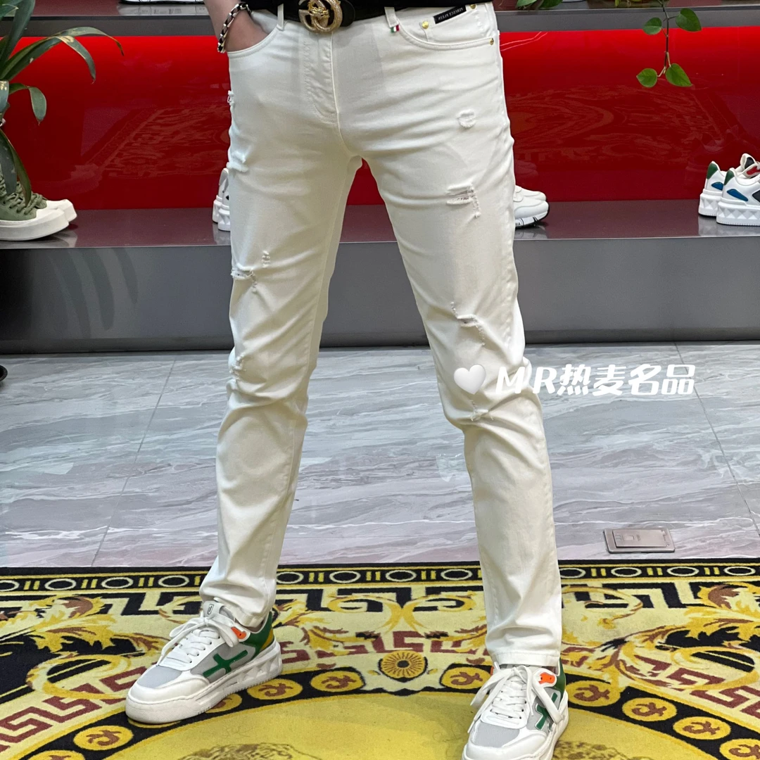 【星欧甄选】春夏牛仔裤微破25款 男士修身休闲小裤脚牛仔裤