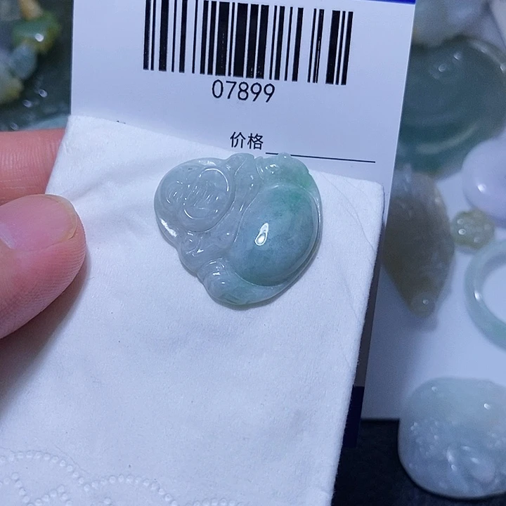 翡翠未镶嵌颈饰天光墟翡翠市场现金代购