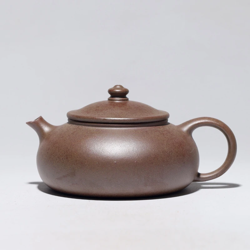 大吉羊柴烧 宜兴紫砂壶茶壶 原矿翡翠金砂寒江170ml庄泽明