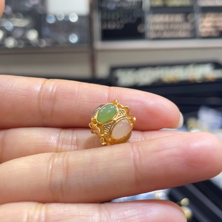 和田玉银S925镶嵌颈饰