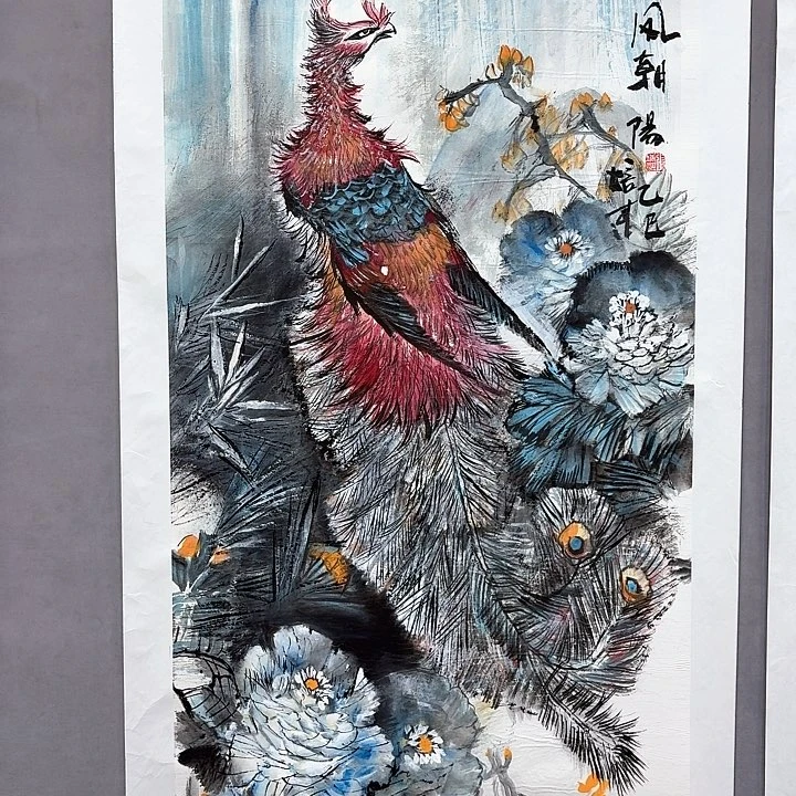 国画亲笔手绘放心去藏