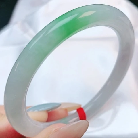 未镶嵌手镯翡翠53圆条882958