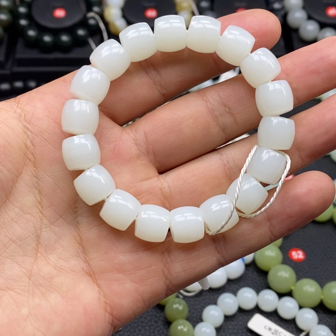 和田玉未镶嵌手链