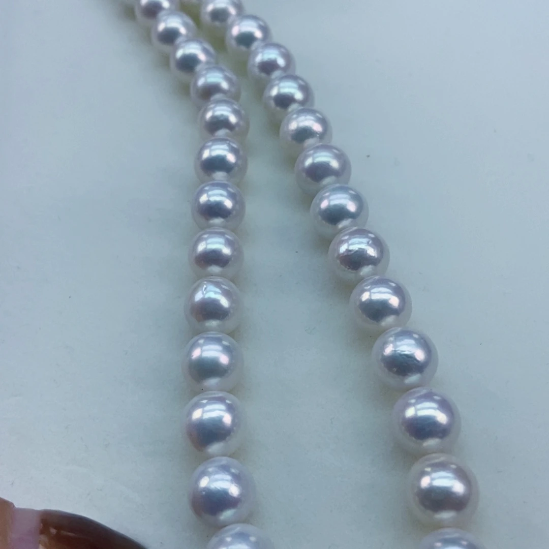 淡水珍珠银S925镶嵌10.5冷光赛澳白正圆