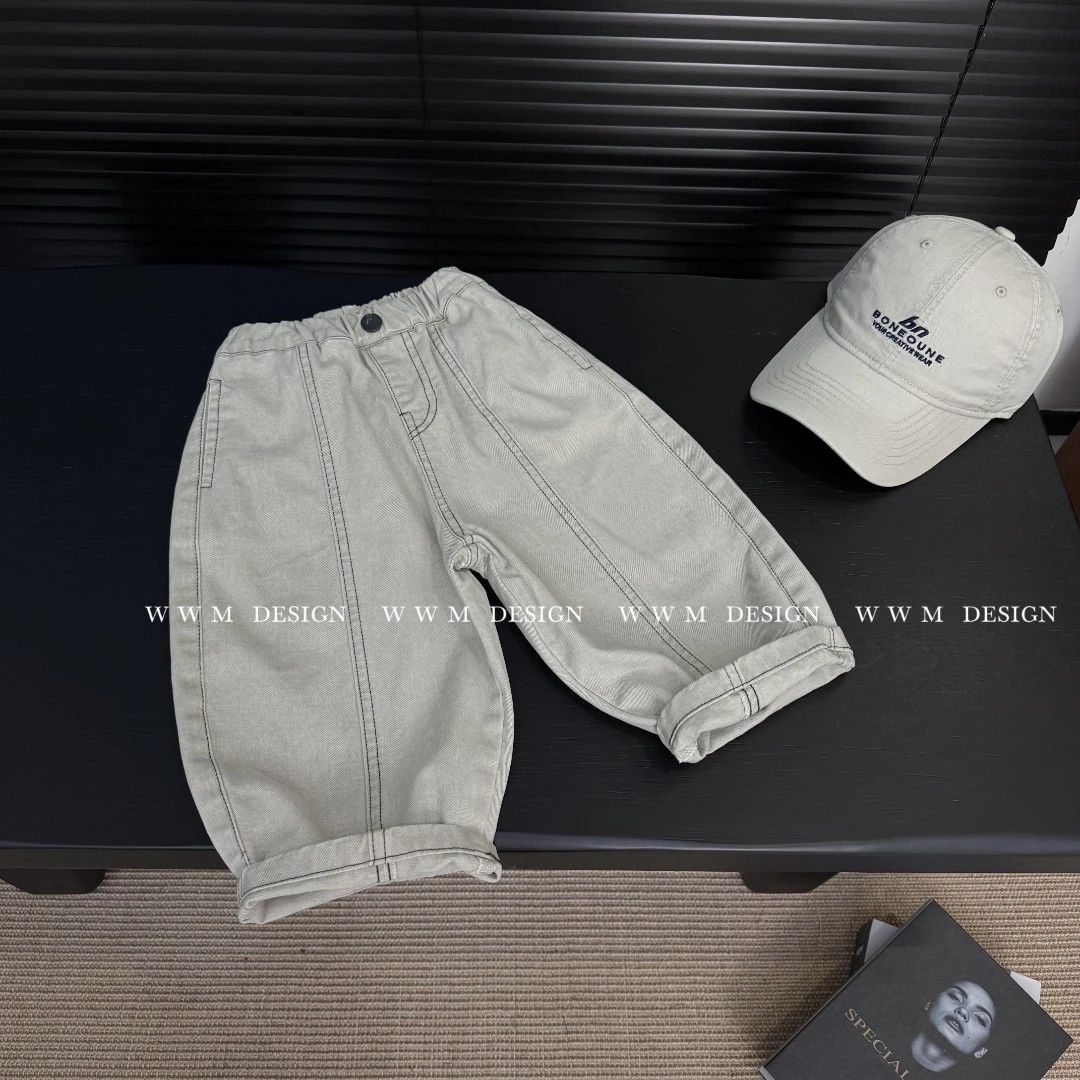 6现货【文文妈】新款男童女童时尚宽松秋季儿童百搭牛仔裤hyp2769