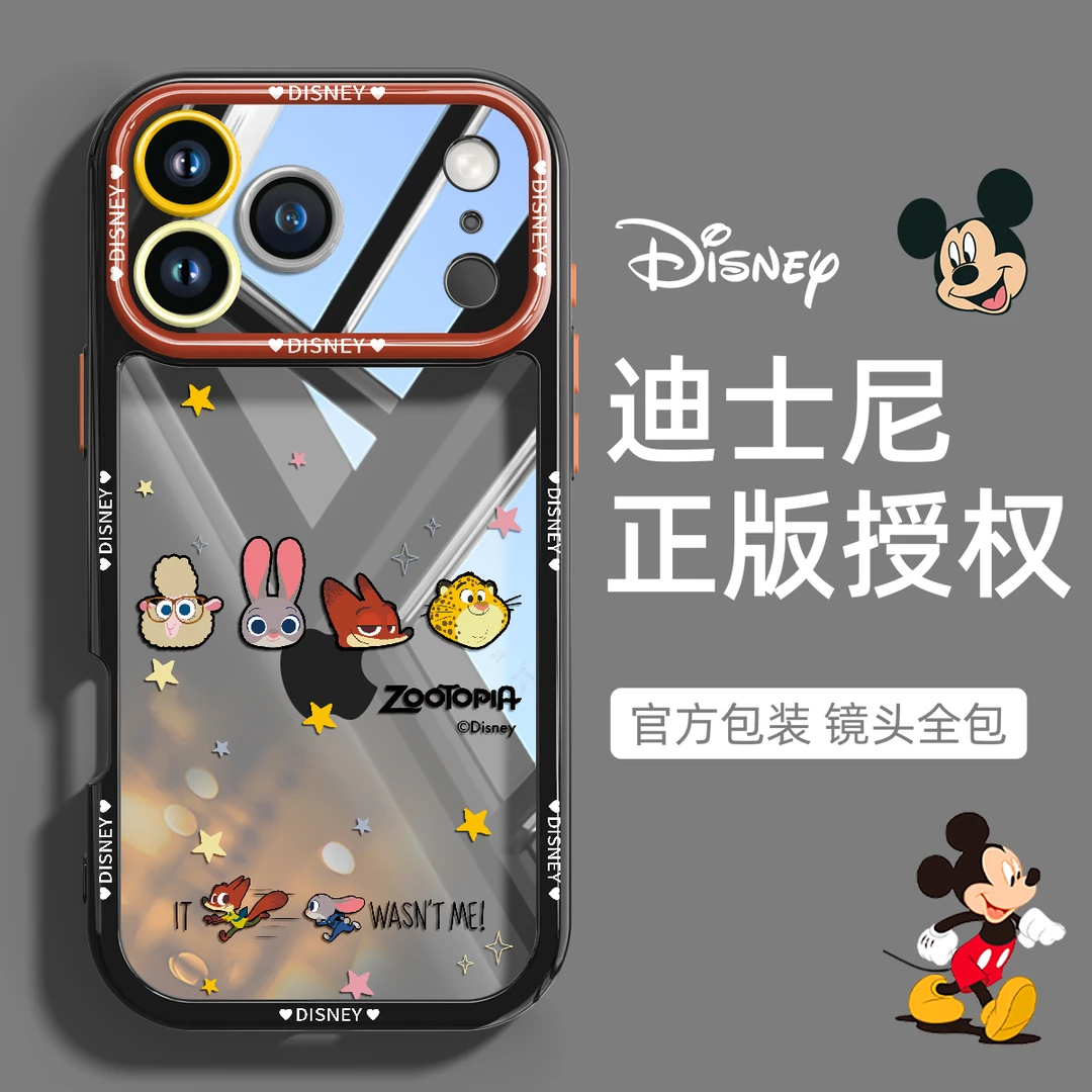 疯狂动物城适用苹果17promax手机壳透明iPhone16卡通15pro情侣14