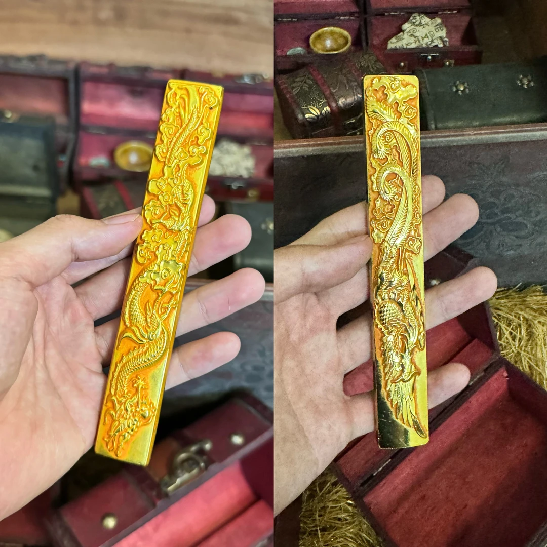 龙凤长条一对HP112家居饰品精美摆件当代复古摆件现代工艺品