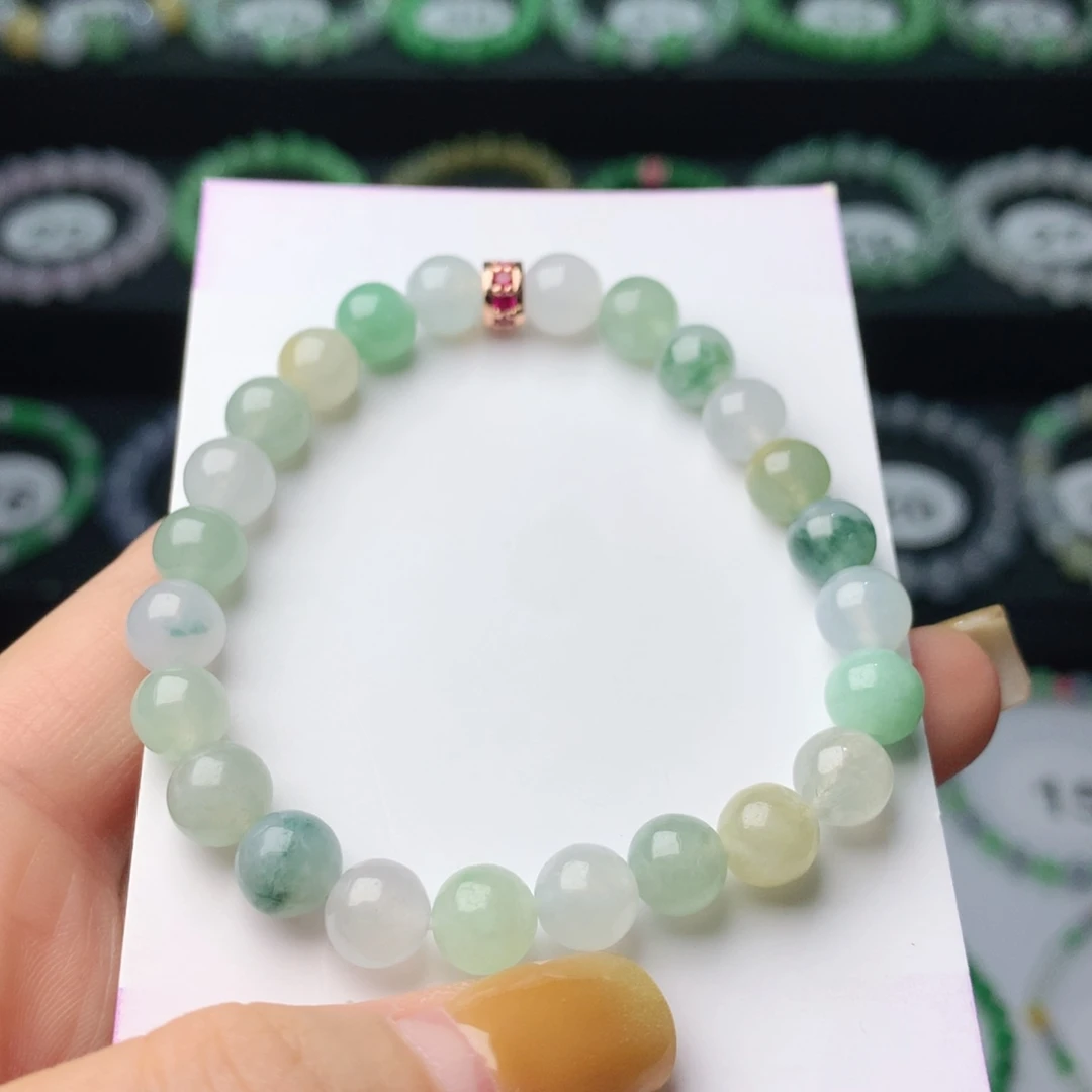 未镶嵌手链翡翠翡翠