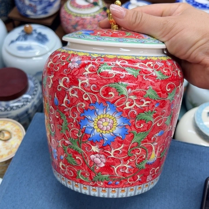 瓷片茶叶罐茶叶罐