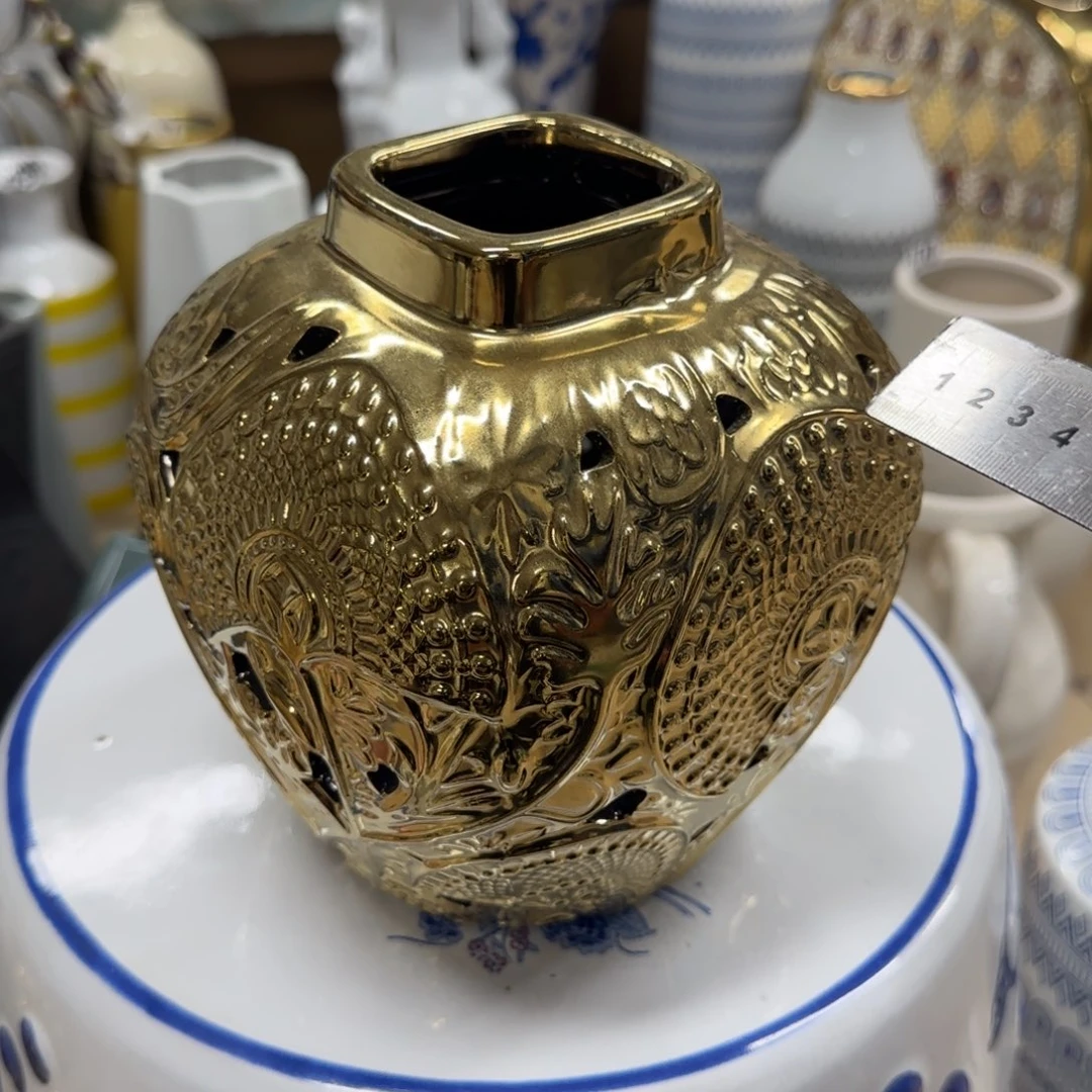 瓷片陶瓷工艺花瓶摆件