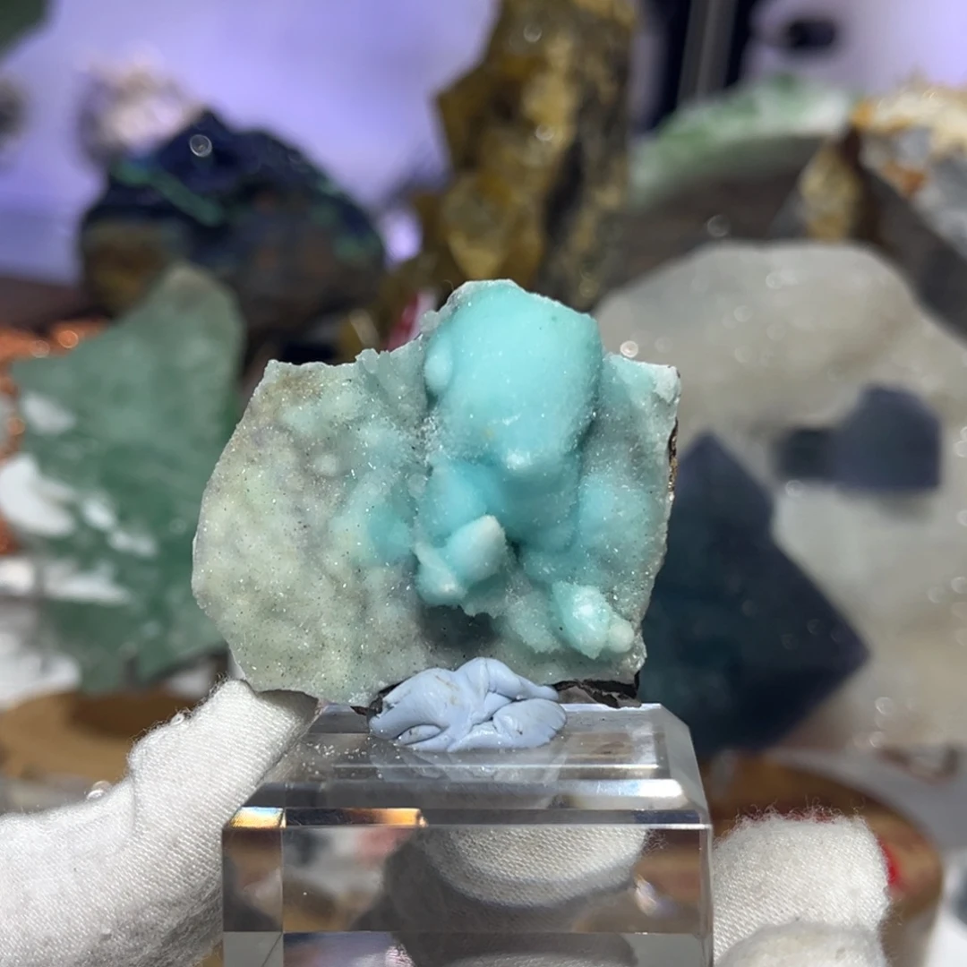 石材萤石磷锰矿水晶纹石蓝