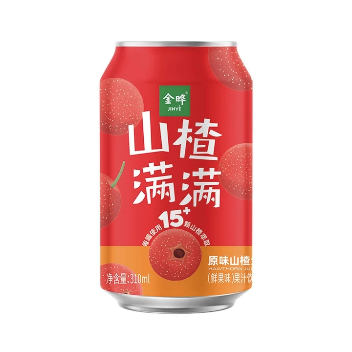 金晔山楂满满山楂汁鲜果味310ml饮料