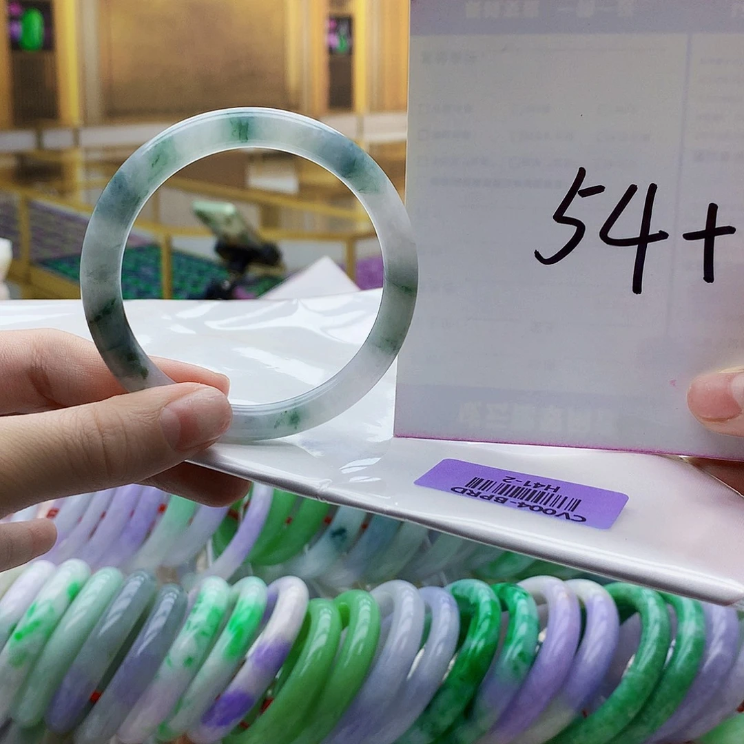 翡翠未镶嵌手镯njk