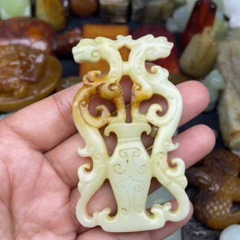 和田玉未镶嵌颈饰38