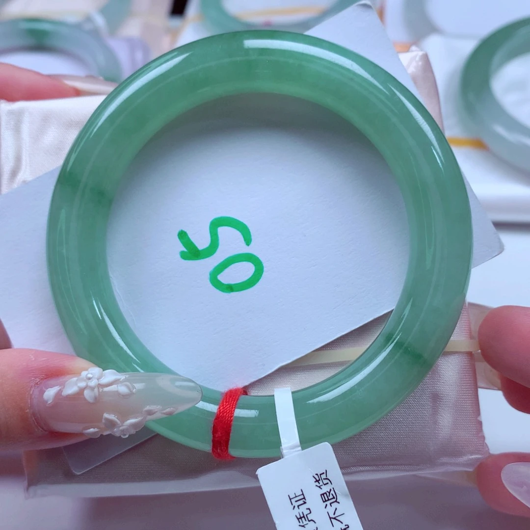 未镶嵌手镯翡翠天然缅甸翡翠A货手镯 05号