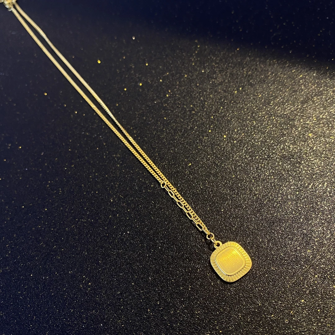 水贝国韵黄金珠宝【足金999流金岁月复古小面包项链】