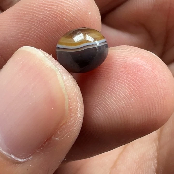 萝***卜玛瑙/玉髓未镶嵌珠宝半成品x100