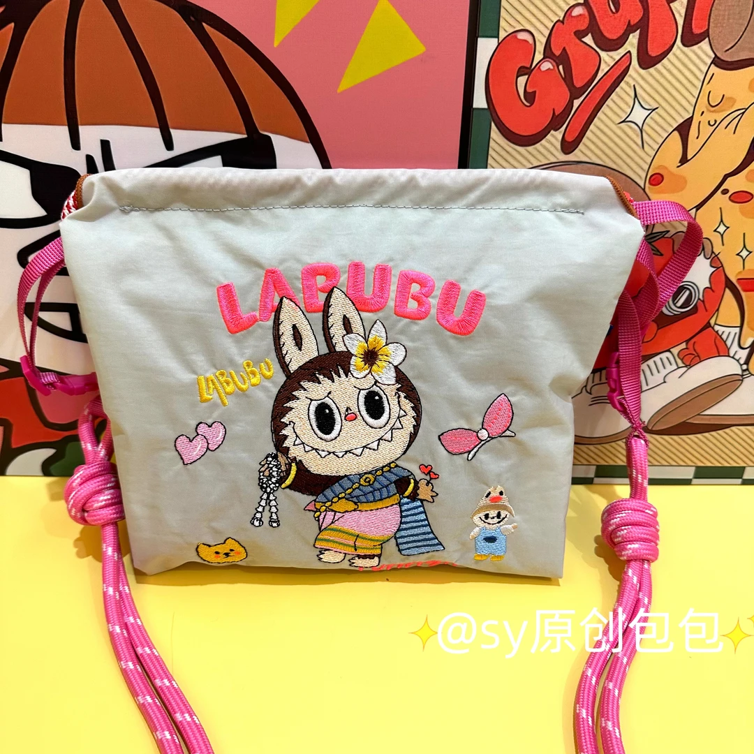 【拉链小包】新款潮牌i万针刺绣斜挎单肩百搭休闲ball热门潮流韩版