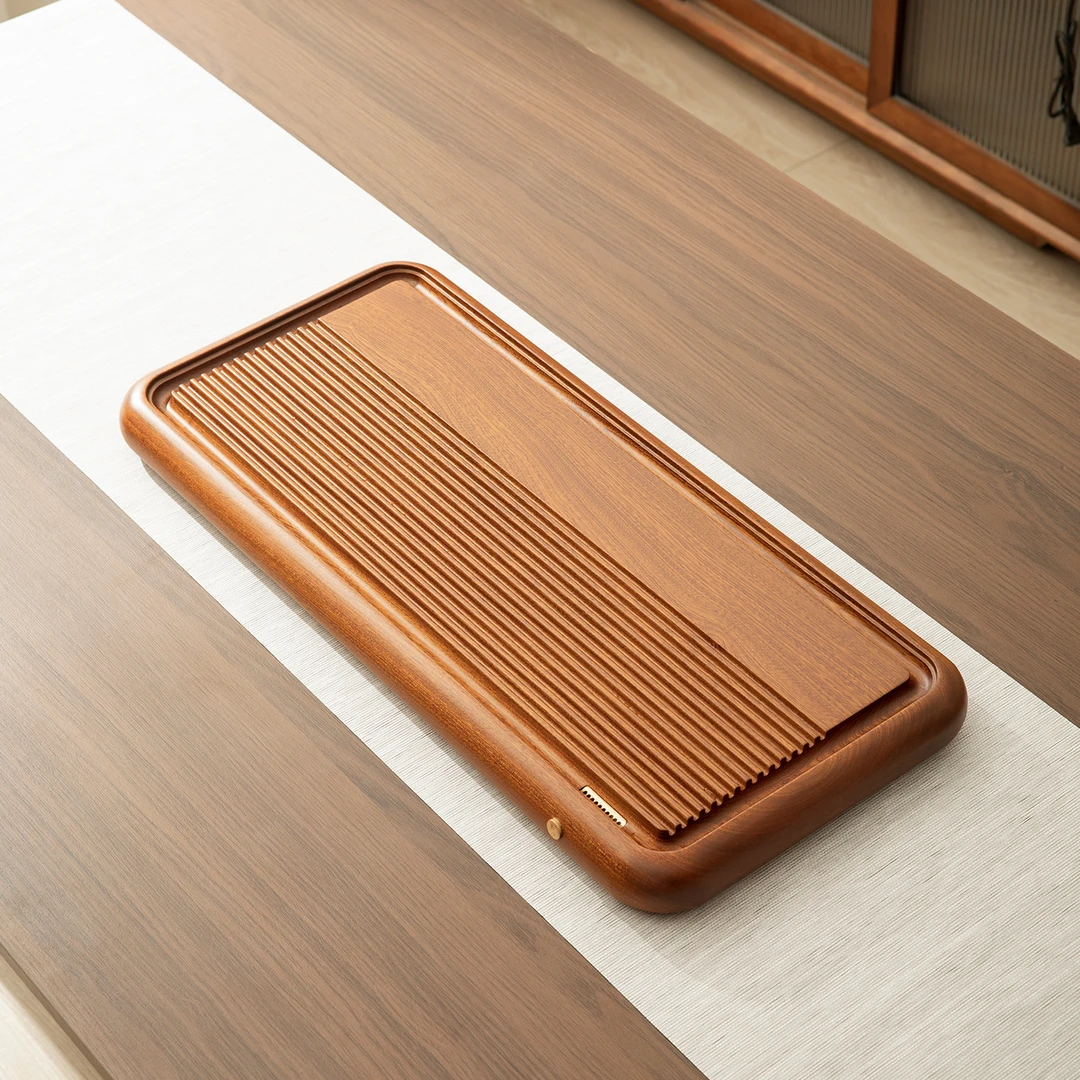 雅韵花梨木70*32实木茶盘