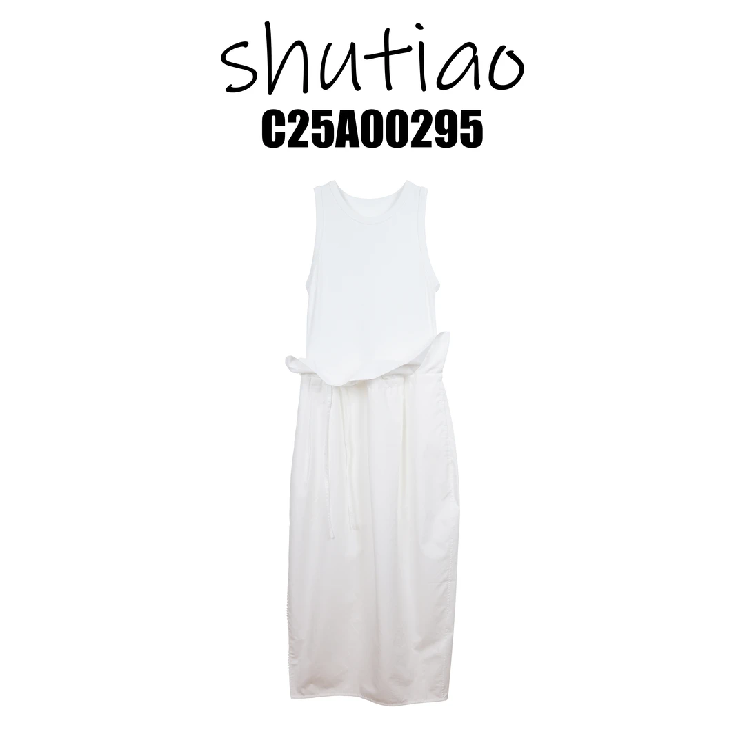 【SHUTIAO】2025夏季:新款小众设计款连衣裙C25A00295