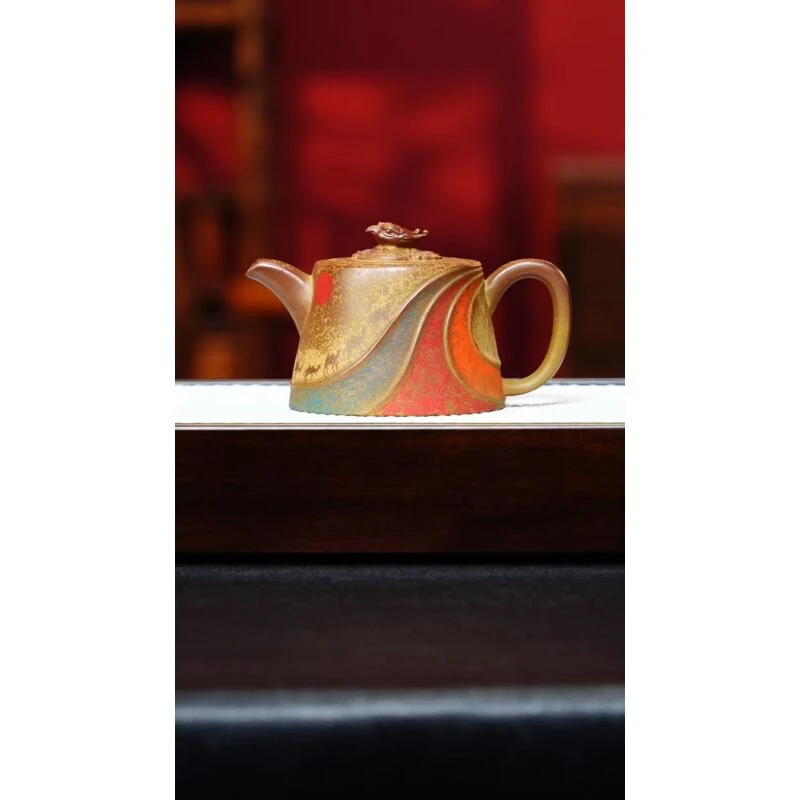 宜兴紫砂 汉铎 黄金段泥 冯永生  h061