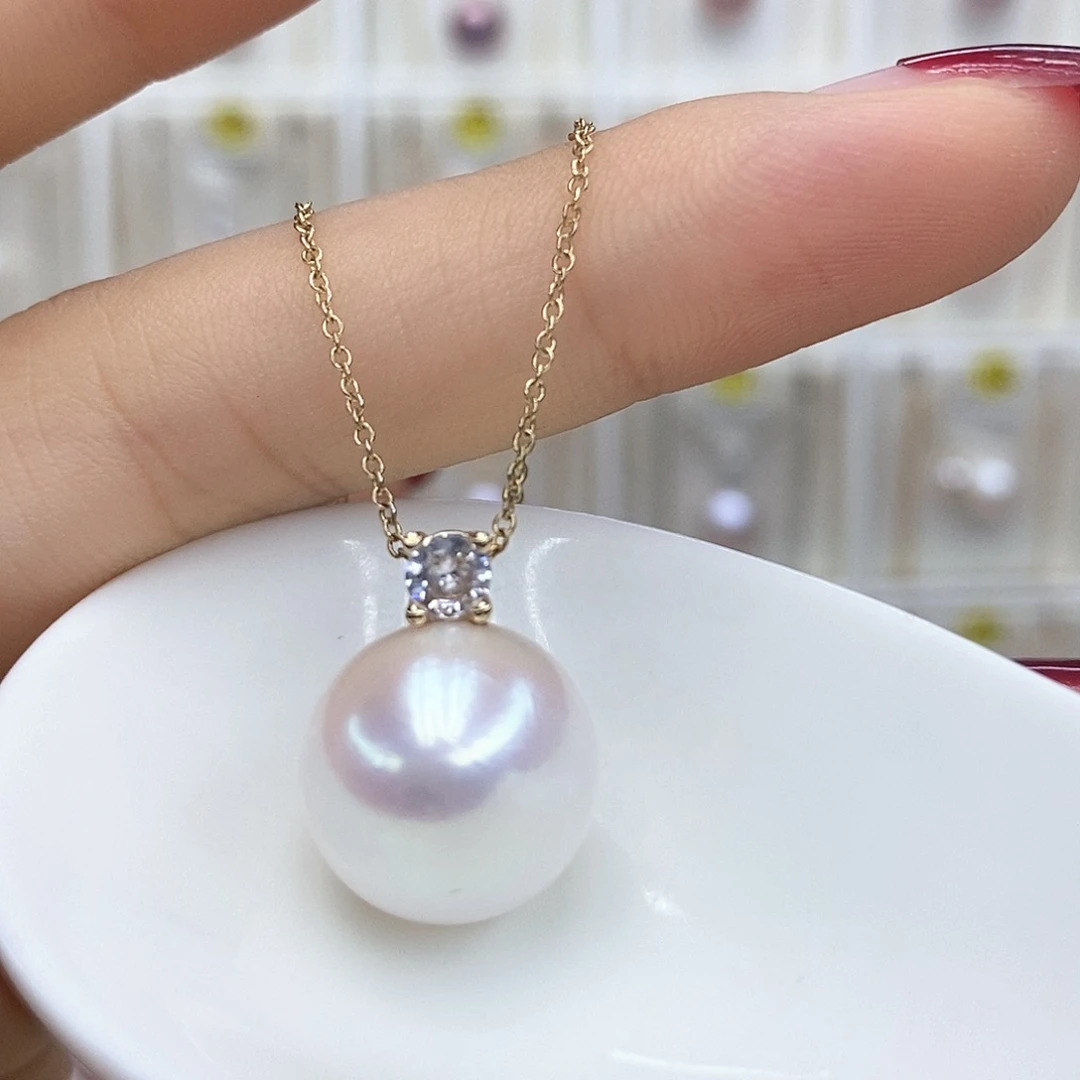 颈饰合金淡水珍珠