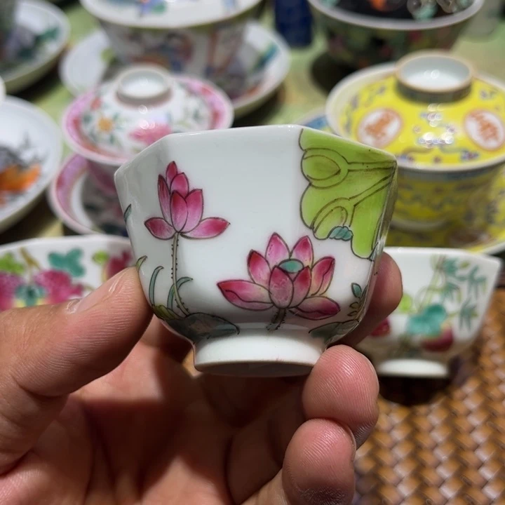 纯手绘精品盖碗杯