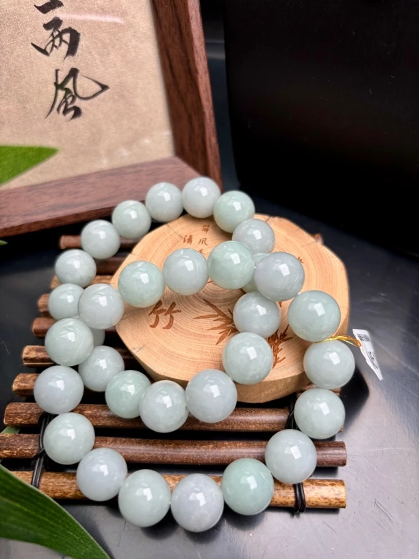 缅甸天然A货翡翠手串男串大颗13mm多样性发货拍一发一