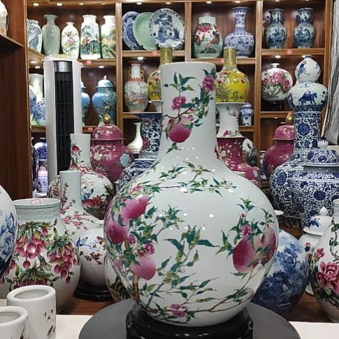 瓷片景德镇陶瓷花瓶子