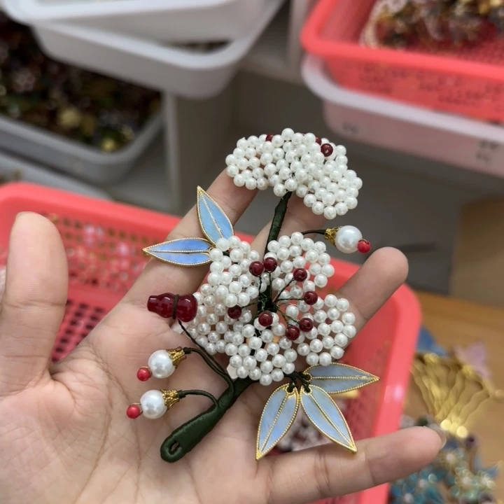 醋酸铁合金鹅毛仿点翠
