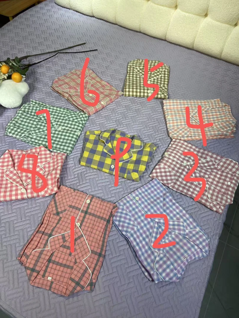 水洗棉家居服睡衣二件套
