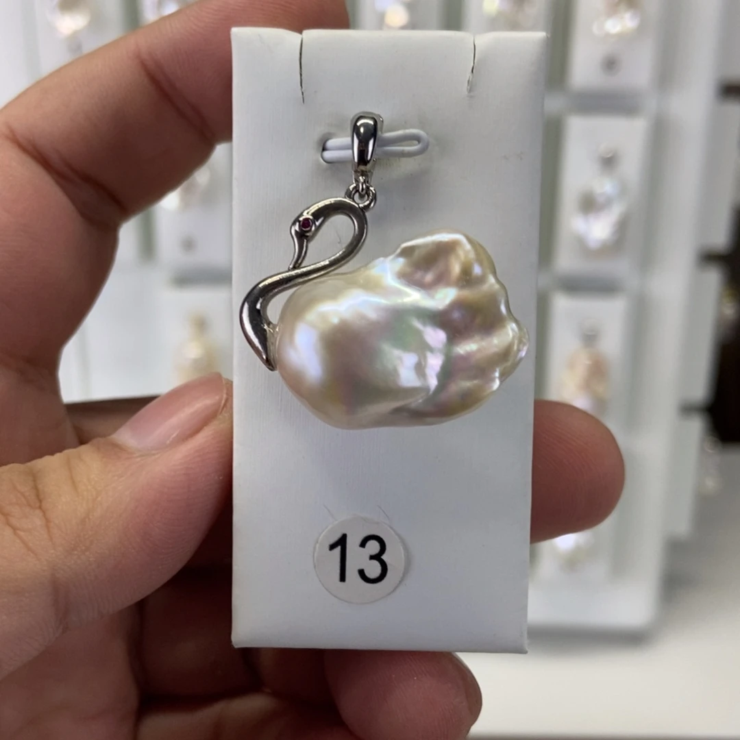 吊坠(不含链)淡水珍珠合金