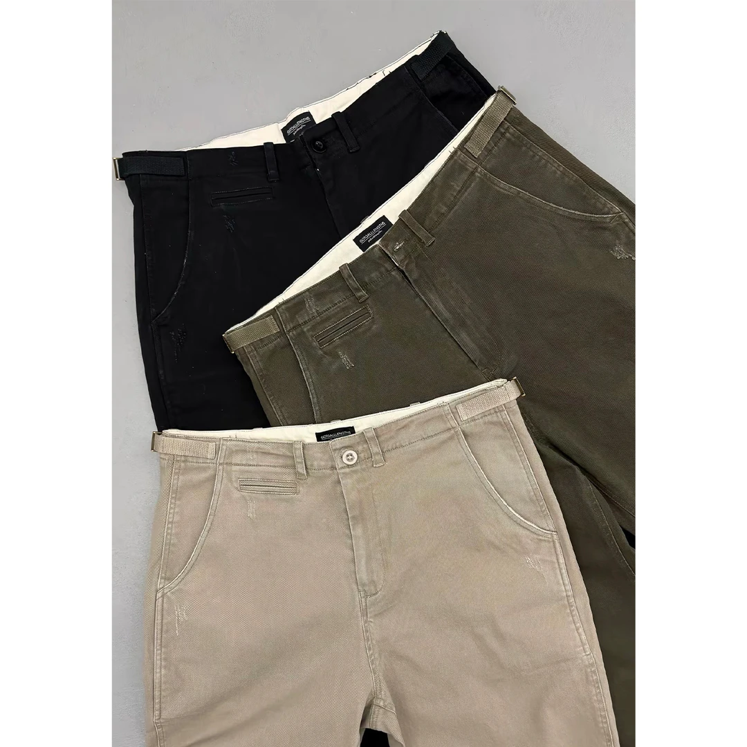 GTAL25AW美式重磅手工破坏2.0休闲裤耐磨直筒男士户外水洗做旧裤