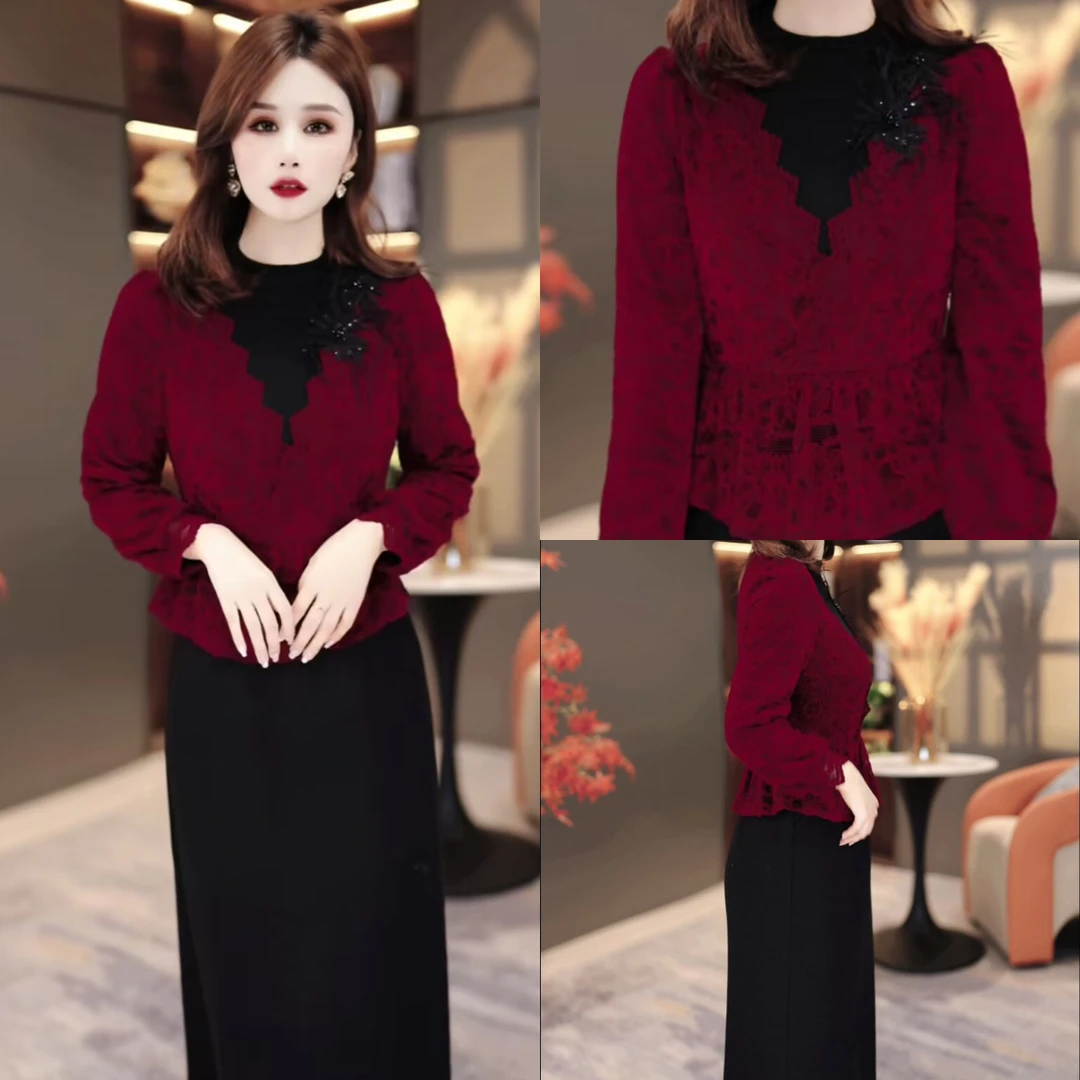 冬季新款连衣裙2025减龄气质修身收腰打底裙MY25Y3205