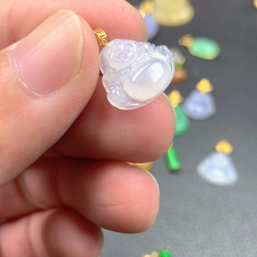【闪购商品】颈饰18K金镶嵌翡翠翡翠