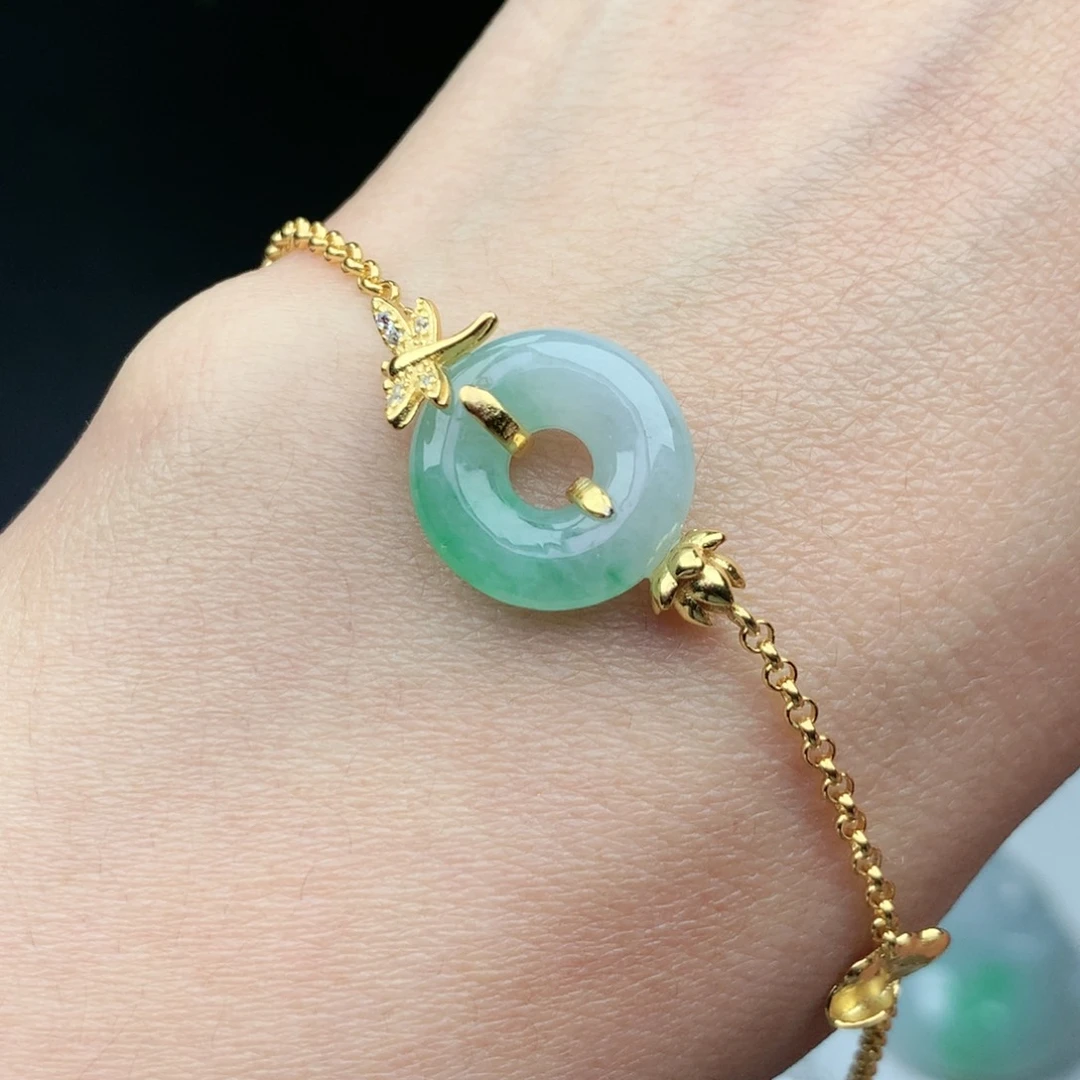 翡翠银S925镶嵌颈饰