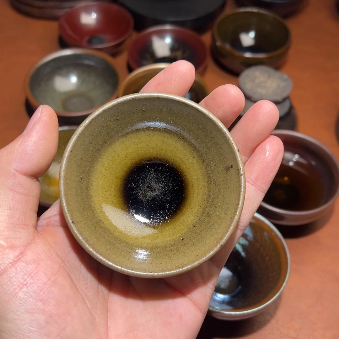 茶盏柴烧主人杯建窑建盏茶盏