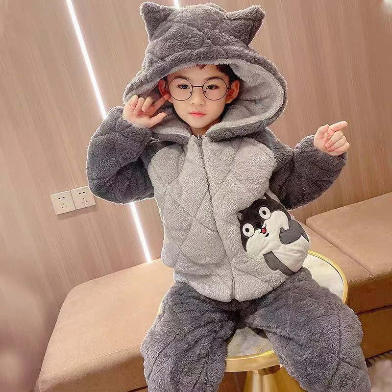 （现货）儿童狗狗加厚家居服