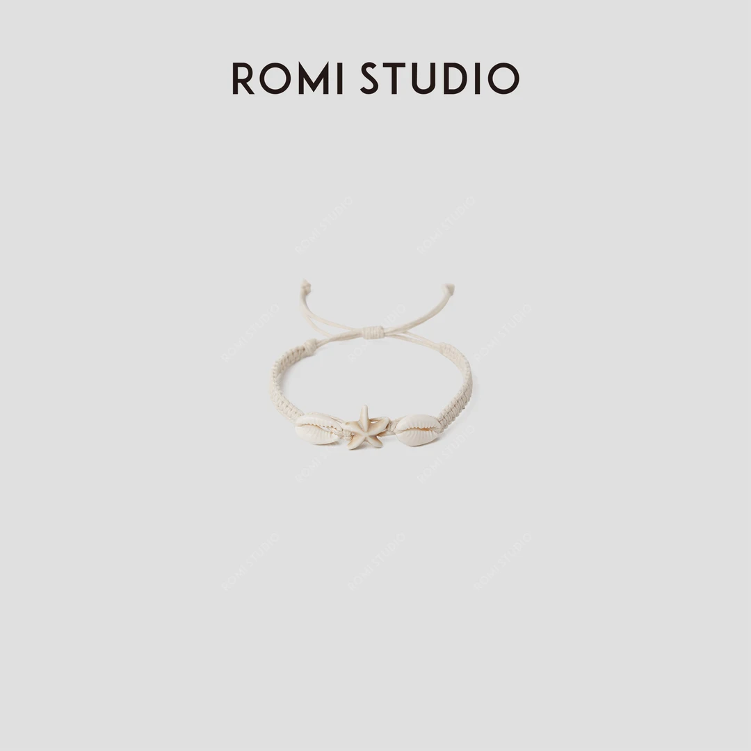 ROMI STUDIO 非金属仿珍珠手链 海边度假编织系列饰品 RWCRP33929