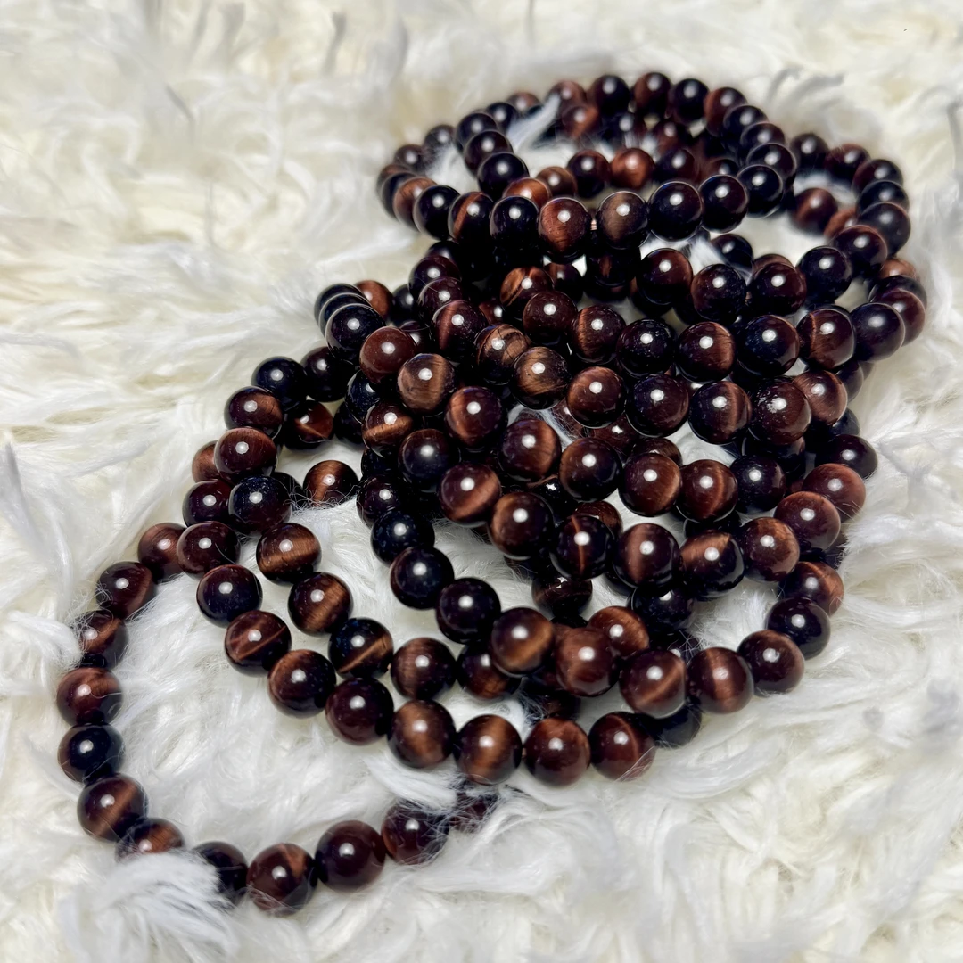 FL044红虎眼石手串 8-9mm (天然珠宝多样性发其一）