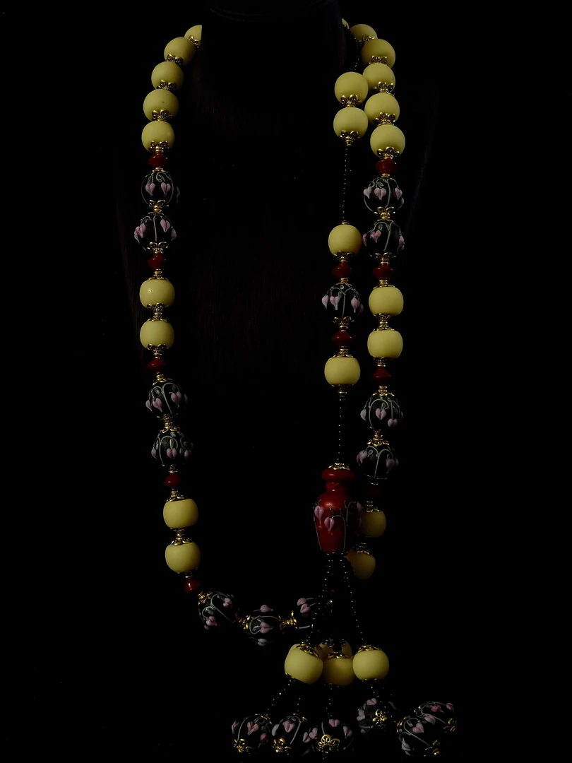 8681复古风琉璃项链