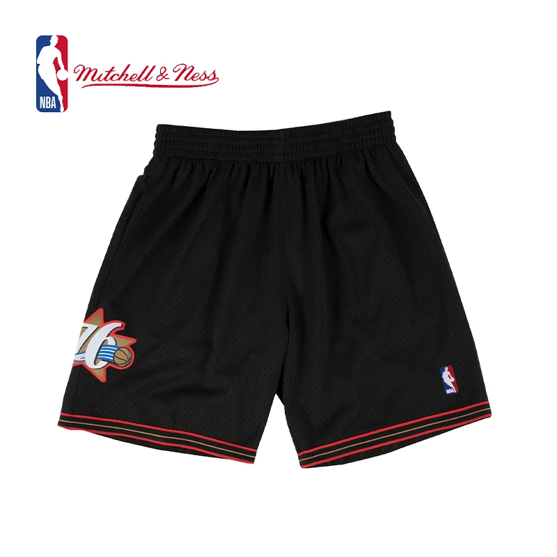 MITCHELL&NESS-NBA官方费城76人Swingman休闲运动美式球裤短裤男