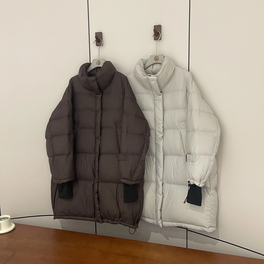 FUJIA STYLE新款气质休闲韩版简约立领长款羽绒服YR873