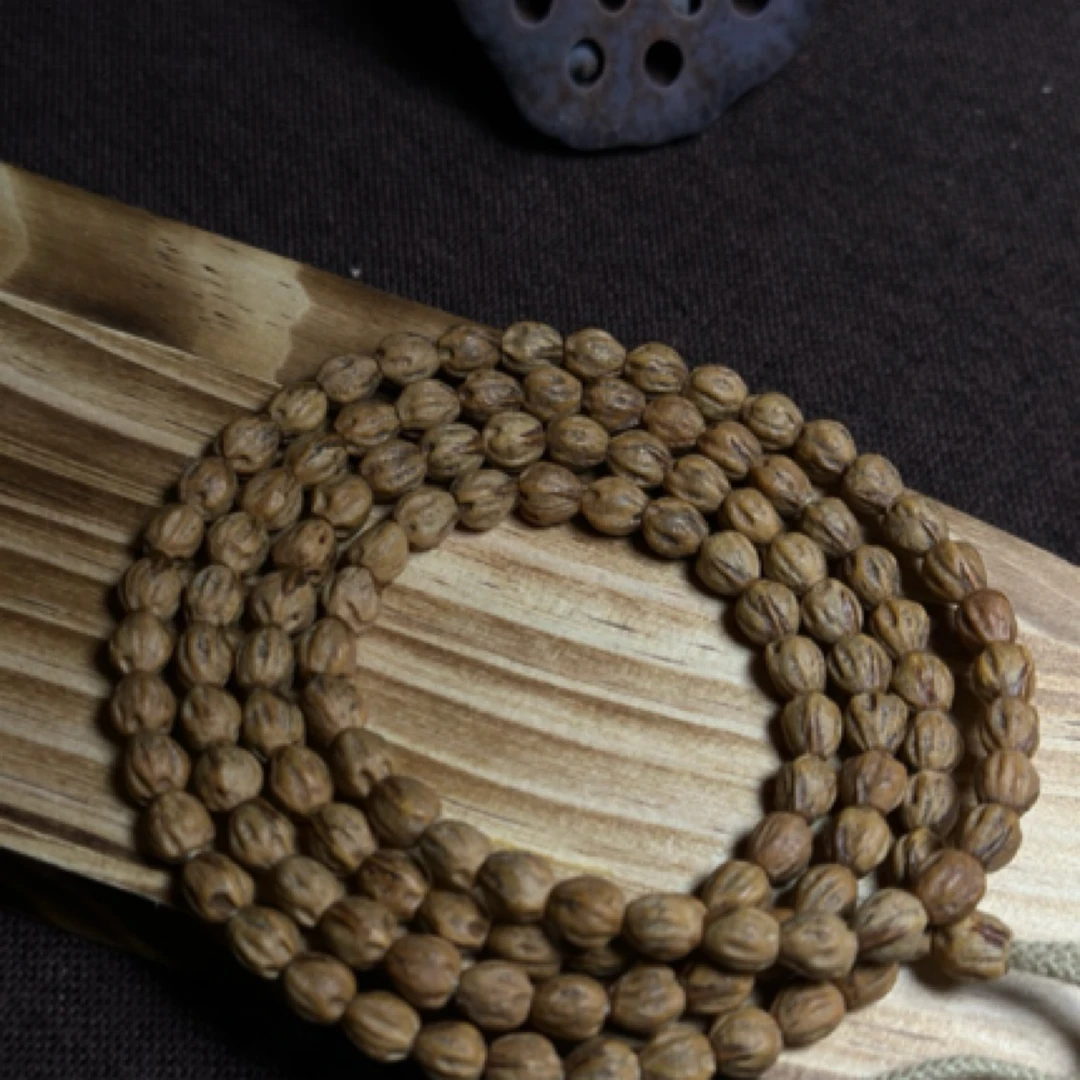 热振高桩百香籽红皮小长腿红油肉微切水滴形文玩108