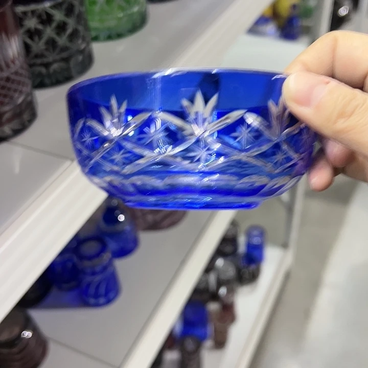 手柄款水晶玻璃微瑕一个