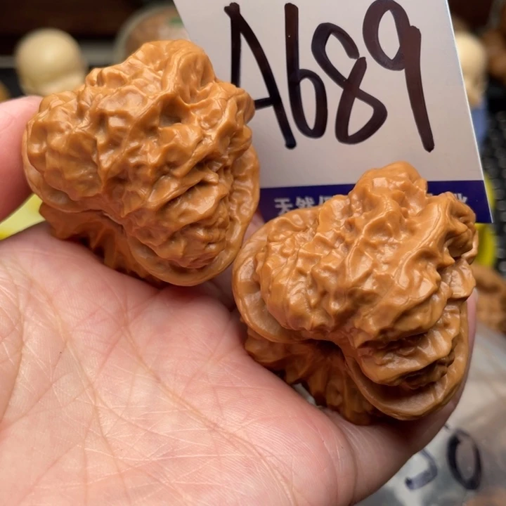 桃核把件蛤蟆头41