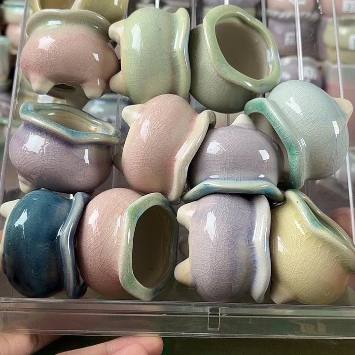 红陶量货/口高深浅搭配发12个