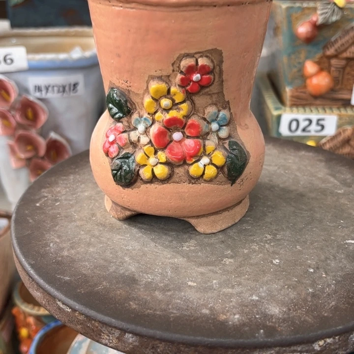 紫砂花盆粗陶材质多肉花盆