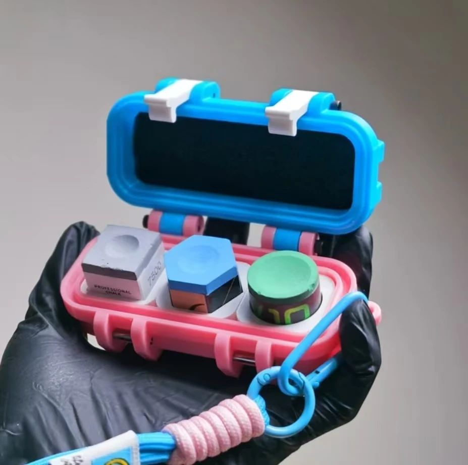 金决匠粉净巧克粉收纳盒中八巧克粉收纳盒巧克盒巧克台球器材用品