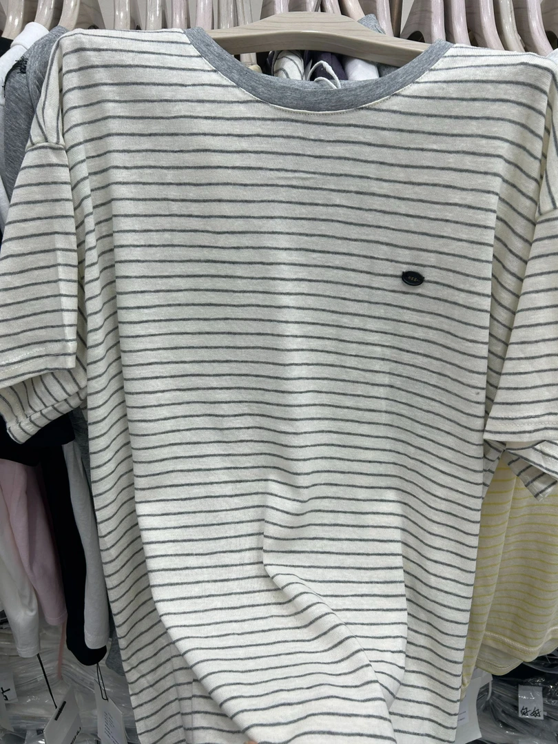 好好家夏季新款细条纹短袖919
